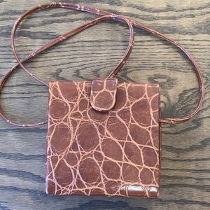 Vintage alligator embossed purse